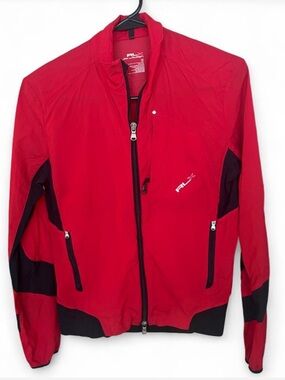 Ralph Lauren RLX Red and Black Windbreaker Jacket